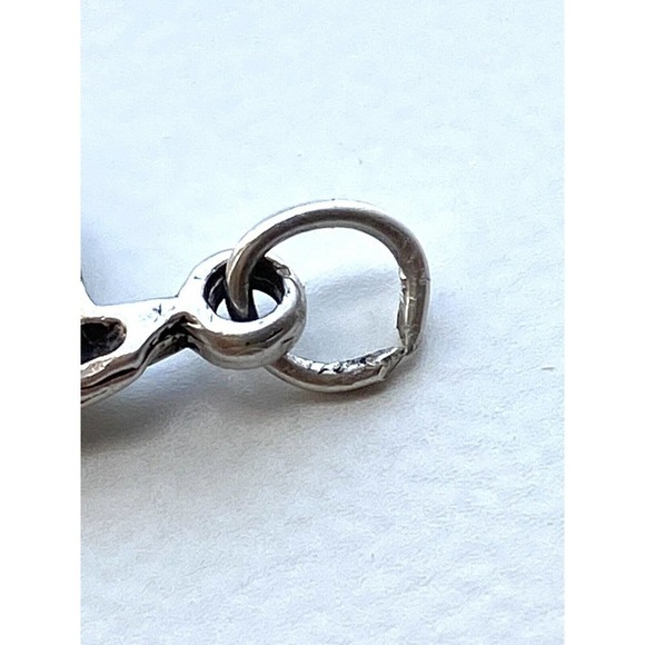 Vintage Sterling Silver 3D Charm Birthday Cake 925 For Bracelet - Picture 6 of 7